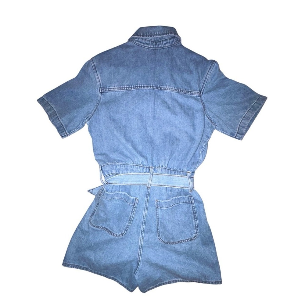Universal Thread Denim Button Up Romper Size Womens 6 Brand New With Tags - Picture 6 of 6